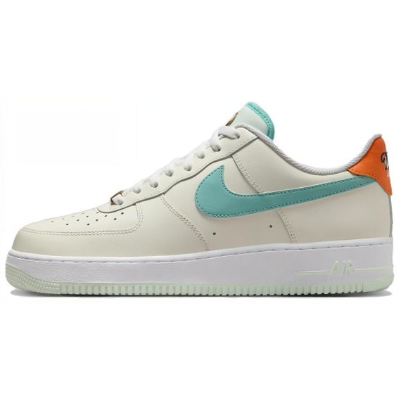 Кроссовки Nike Air FORCE 1 для скейтборда Низкие Бежево-зеленые Мужские