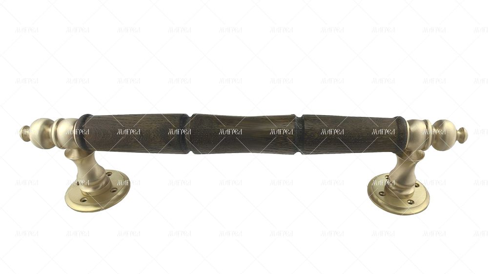 Ручка дверная скоба латунь парадная Турецкая 400 мм