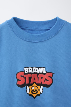 ZARA ФУТБОЛКА С РЕЛЬЕФНЫМ ПРИНТОМ «ЗВЕЗДЫ» ©CELL FIT OY, СИНИЙ