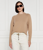 Хлопковый свитер gabbia Weekend MaxMara - светло-коричневый(253661626)