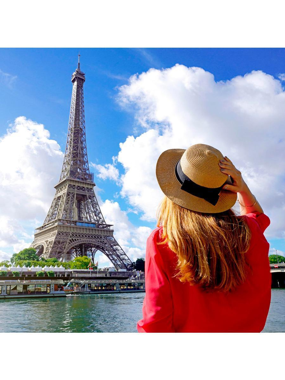 Алмазная мозаика 20х20см. "Девушка у башни" блест. с полн.заполнен.на подрам. (Арт. НД-0925)