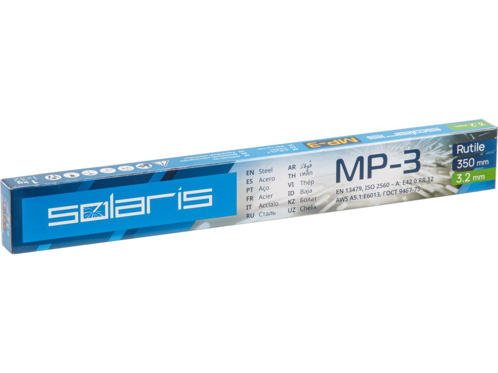 Электроды МР-3 ф 3,2мм уп. 1,0 кг SOLARIS