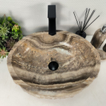 Раковина из оникса Erozy Grey EO-64488 51*41*15 0156