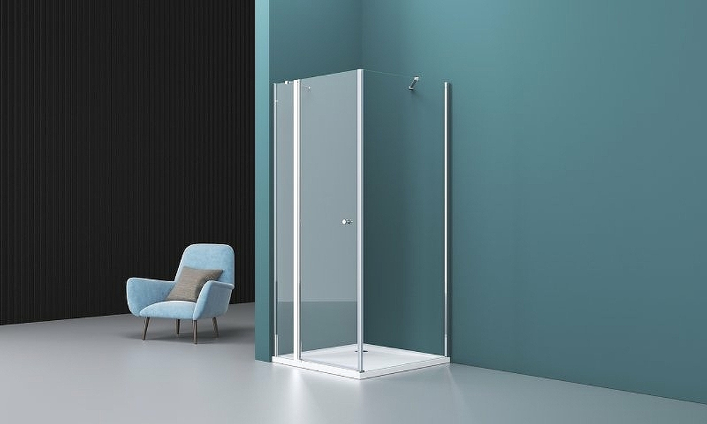 Душевой уголок BelBagno Etna 80х100 ETNA-AH-12-80/100-C-Cr профиль Хром стекло прозрачное