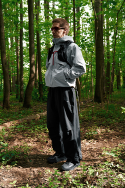 Брюки Nothomme Blue Casual Parachute Pants “Black”