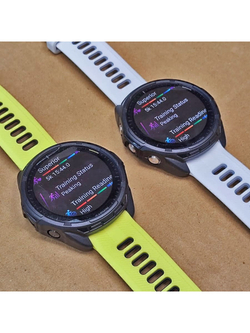 Защитный бампер чехол для часов Garmin Forerunner 965 материал TPU (Черный)