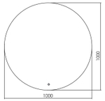 Зеркало Azario Саванна 100 см LED-00002465 с подсветкой