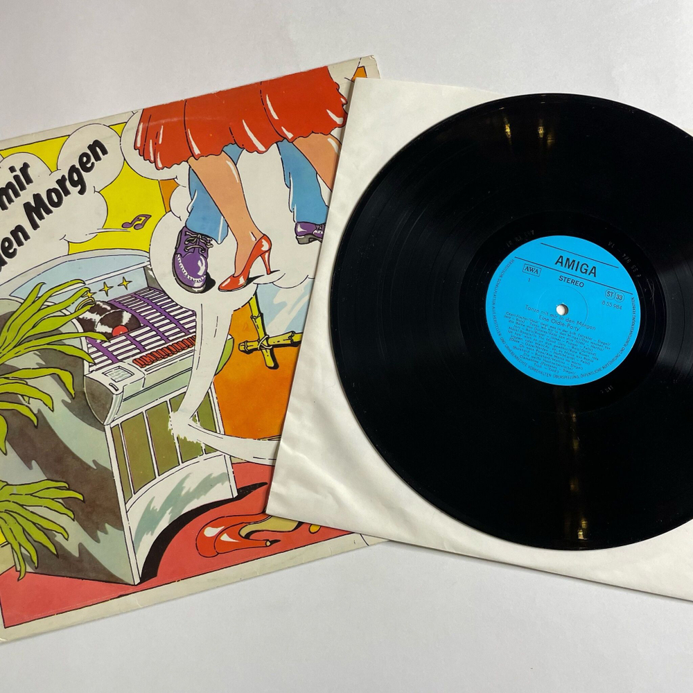 Винтажная виниловая пластинка LP City Singers, Jurgen Erbe Chor, Orchester Jo Kurzweg, Tanze Mit Mir In Den Morgen (Eine Oldie Party) (ГДР 1983)
