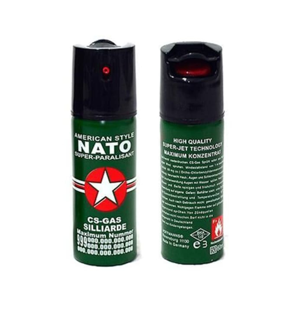 Баллончик перцовый аэрозольно-струйный NATO, 60мл