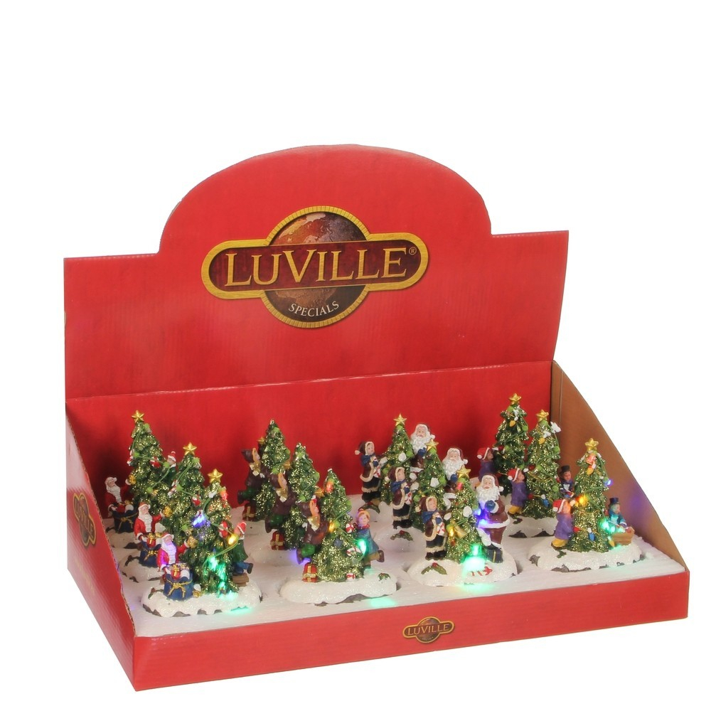 Новогодний пейзаж 10х6х12см Luville Collectables в ассортименте 4 вида