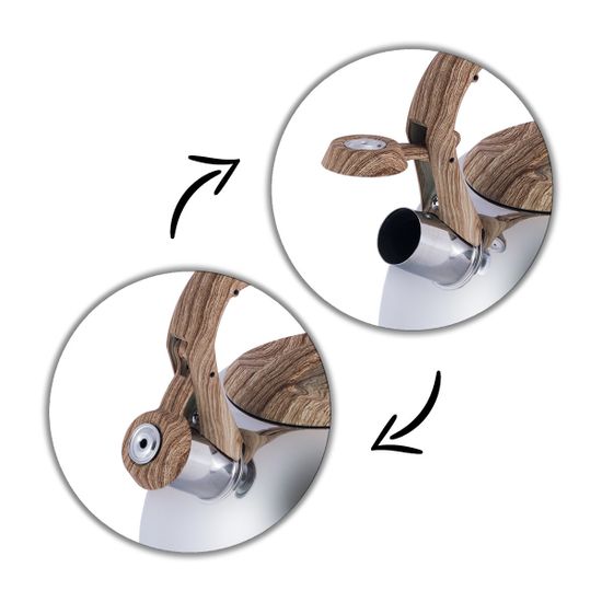 Чайник 2,7 л. из нержавеющей стали со свистком Kamille KM-1090