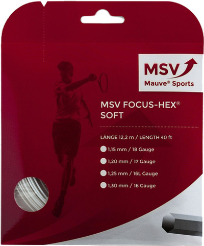 Теннисные струны MSV Focus Hex Soft (12 m) - white