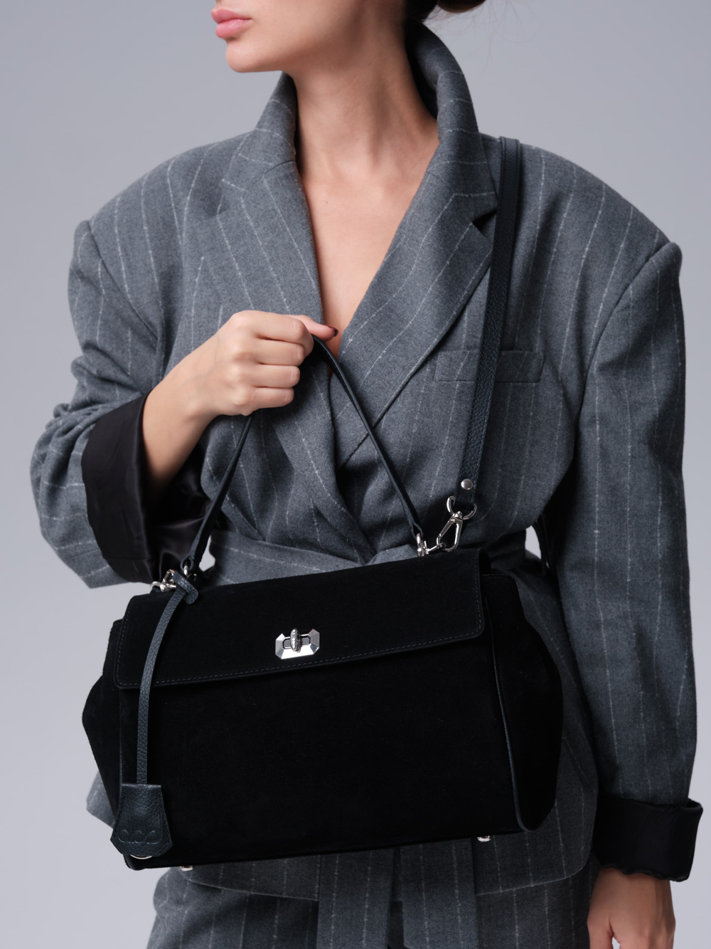 Замшевая сумка Nadi DBR 31356 черный