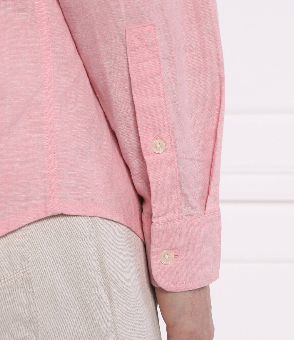 Льняная рубашка Tommy Jeans - розовый(DM0DM18962)