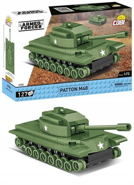 Конструктор пластиковый Cobi Patton M48 - Танк - 127эл. - Коби 3104