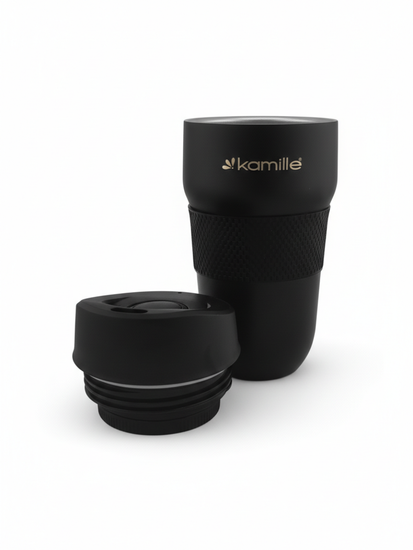 Термокружка 320 мл. из нержавеющей стали Kamille KM 2165 с TPR-вставкой