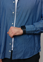 Рубашка мужская DENIM LIGHT BLUE