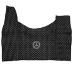 Ковры MERCEDES Actros MP3 (автомат) с шахтой (экокожа, черный, серый кант, серая вышивка)