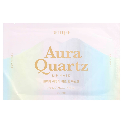 Petitfee, Aura Quartz, маска для губ, гидрогелевая, 1 шт., 6,4 г