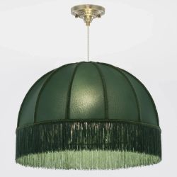 Citilux Базель CL407032 Подвесной светильник бронза с зелёным абажуром