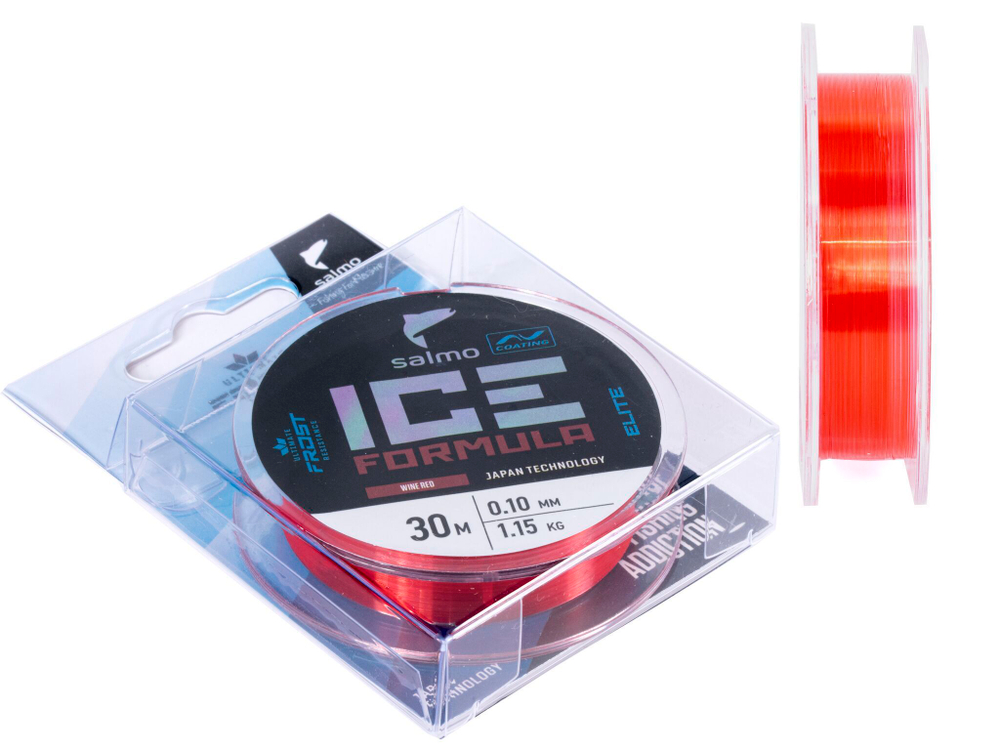 Леска монофильная зимняя Salmo Elite ICE FORMULA Wine red 030/010