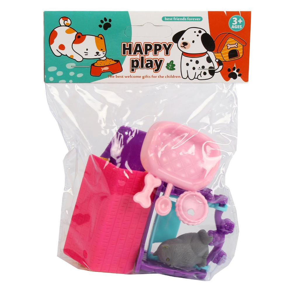 Питомец с домиком и аксессуарами, пакет HY2023-5