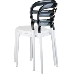 Стул Miss Bibi белый/серый