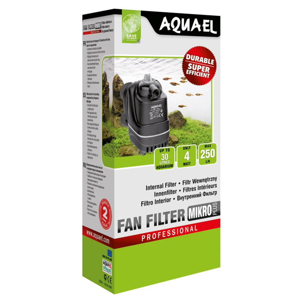 AQUAEL FAN-micro plus фильтр внутренний 250л/ч до 30л