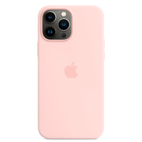 Силиконовый чехол с поддержкой MagSafe Apple Silicone Case для iPhone 13 Pro, Chalk Pink (Розовый мел)