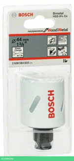 Коронка Bosch Progressor D 44 мм биметаллическая 2.608.584.632
