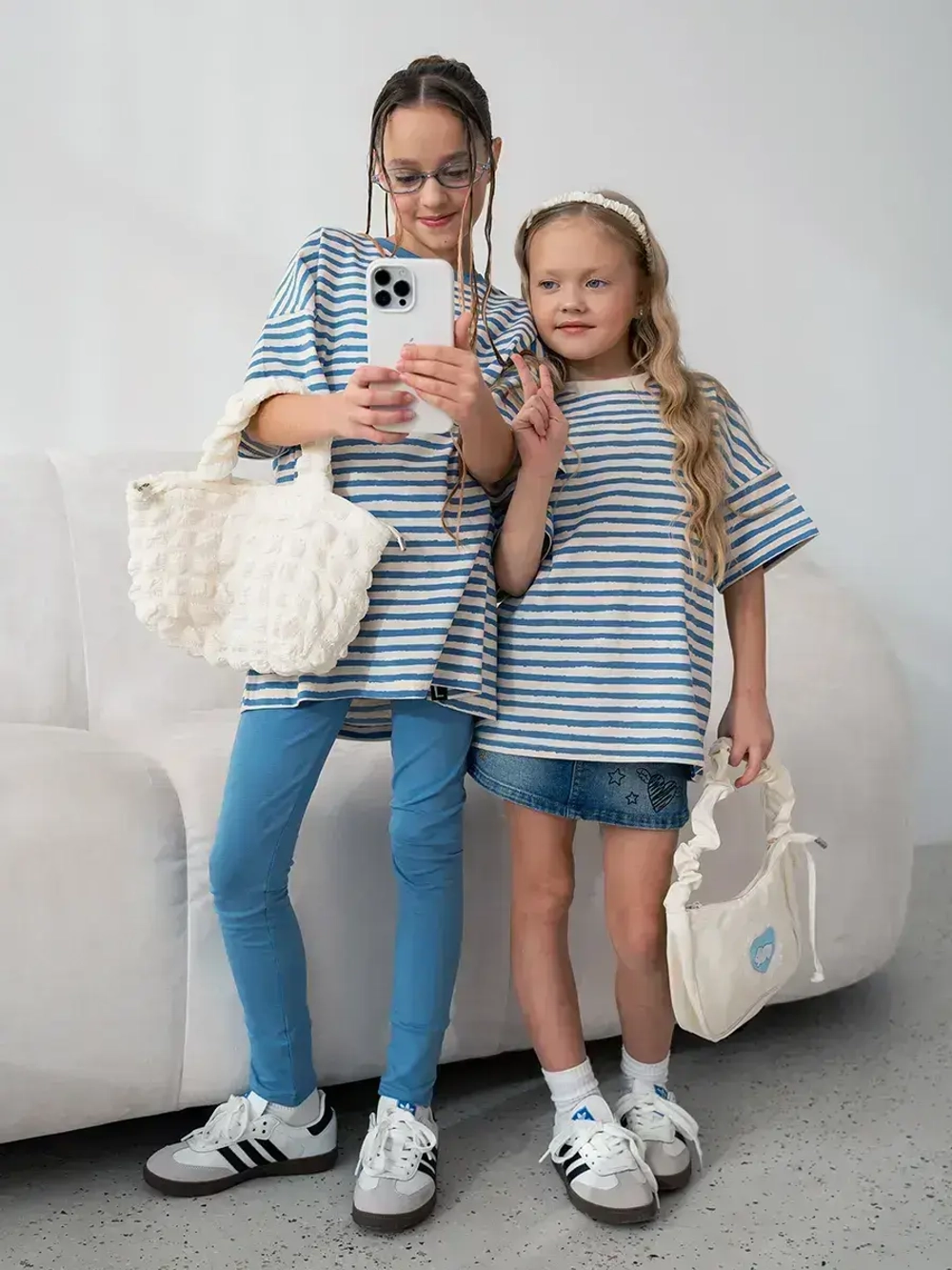 Футболка для девочки в полоску