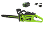Цепная пила аккумуляторная Greenworks GD40CS20XK4 Арт. 2008807UB, 40V, 40 см, 2000 Вт, бесщеточная, c 1хАКБ 4 Ач И ЗУ