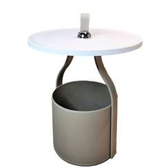 Журнальный столик Doppio N, Ø45х49 см, серый