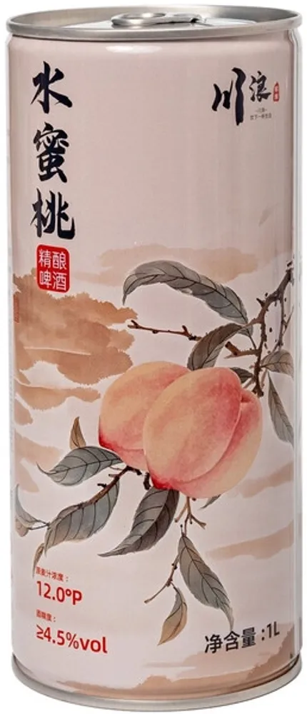 Пивной напиток Чуанлан Персик / Chuanlang Peach 1л - банка