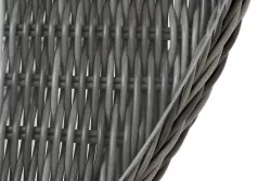 "Эспрессо" плетеный круглый стол, диаметр 118 см, цвет графит