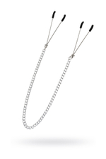 Зажимы на соски Pecado на цепочке серебро