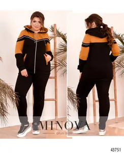 Костюм 8-280-чёрный-горчица Minova