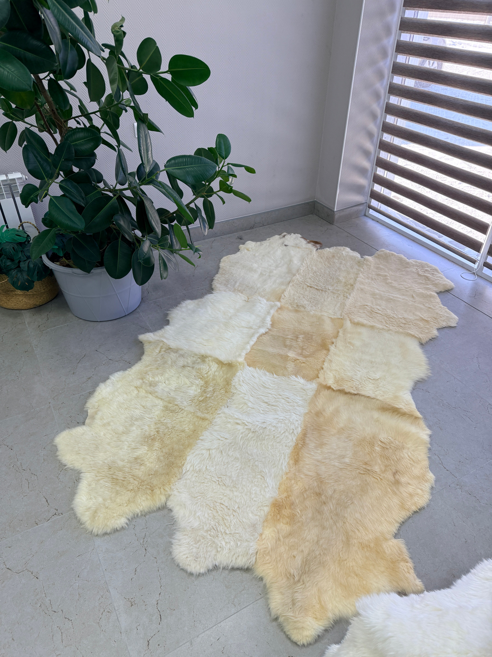 Ковер шкура натуральная овчина Меховой