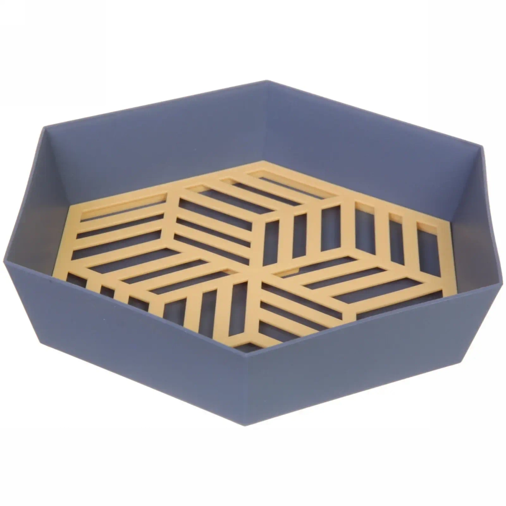 Сухарница пластиковая «Геометрия» 24*4,5см, цвета микс