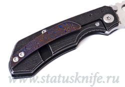 Нож CKF/Rotten Evolution 2.0 (dark Ti handle, ZircuTi pivot collar, Zirc backspacer, ZircuTi clip, M390 handrubbed satin)фотография - 6