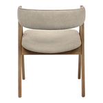 Стул Alan латте букле с ножками цвета орех