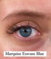 Натуральные Сине - голубые линзы c окантовкой на 12 мес. Marquise essvase Blue/ Для темных и светлых глаз