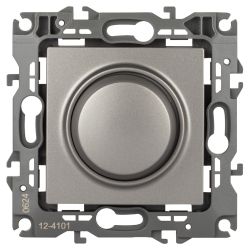 Светорегулятор ЭРА Серия 12 12-4101-16 поворотно-нажимной, 400ВА 230В, титан | ЭРА 12 Титан