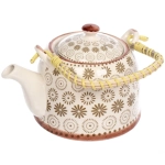 Чайник заварочный керамический 700мл с ситом «Цветочная фантазия»