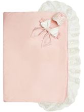 Зимний конверт-одеяло на выписку &quot;Принцесса&quot; (розовый с молочным кружевом)