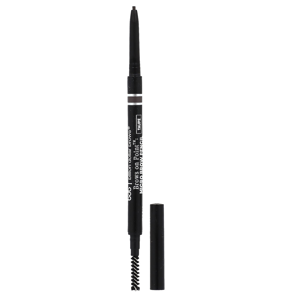 Billion Dollar Beauty, Brows on Point: брови на миллиард долларов микрокарандаш для бровей, серо-коричневый, 0,002 унции (0,002 унции)