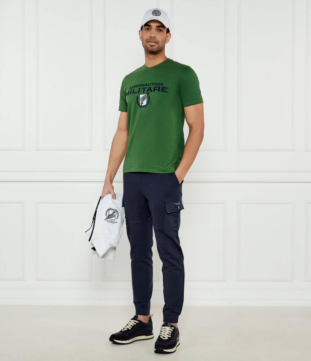 Футболка Aeronautica Militare - зеленый(TS2379J674)