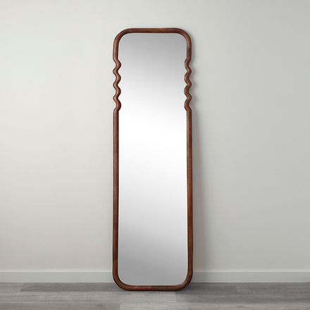 Зеркало Bergenson Bjorn Fluid, 54х180 см, коричневое