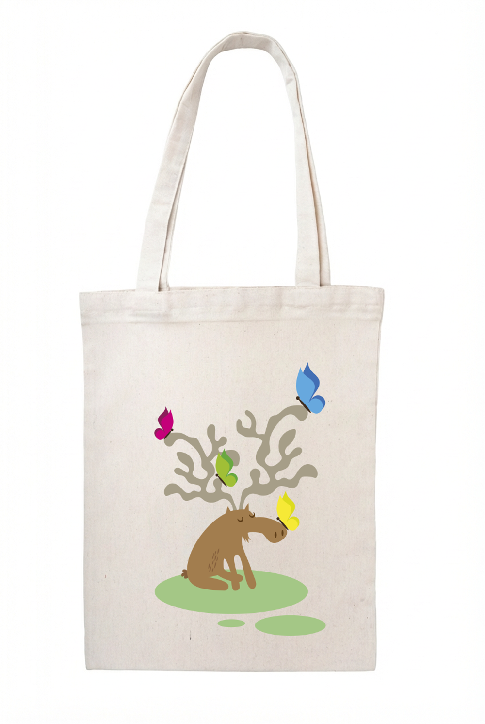 Сумка‑шоппер натуральная светлая