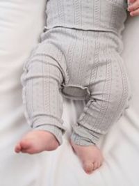 Ползунки "Жемчуг" из ажурного хлопка 0+